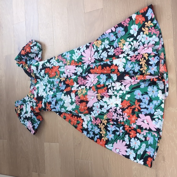 Old Navy Puff-Sleeve Midi Swing Dress - Picture 2 of 4